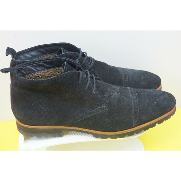 Carlo Pazolini Mens Boots Ankle EU 44 US 11 Black suede, stearling lined main image 5